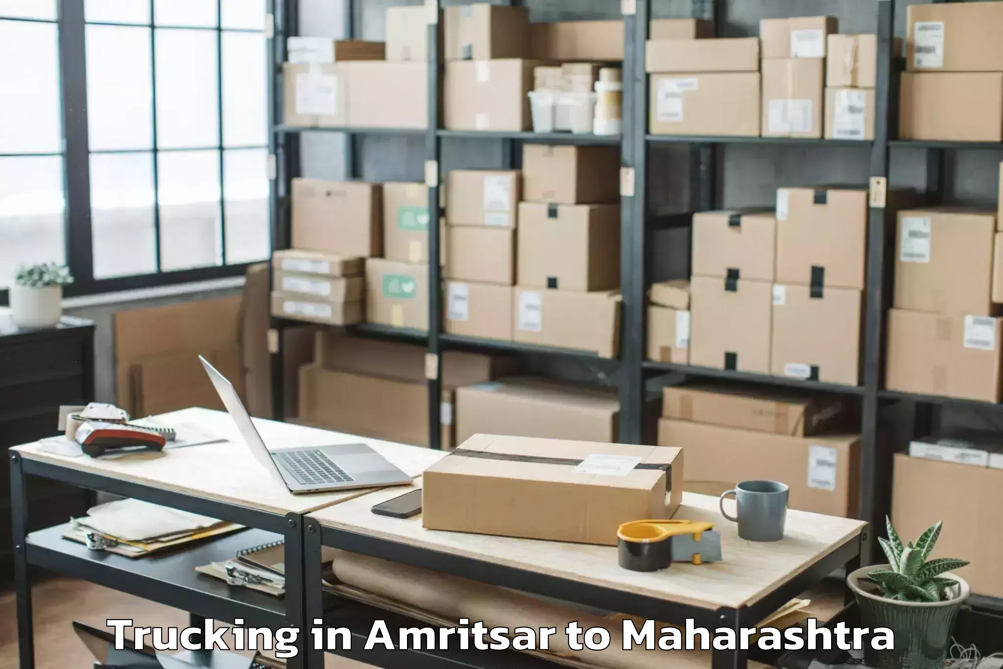 Book Amritsar to Manchar Trucking Online